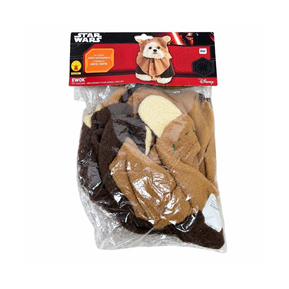 Rubies Ewok Pet Costume Medium Brown Star Wars Wicket Dog Outfit 887854